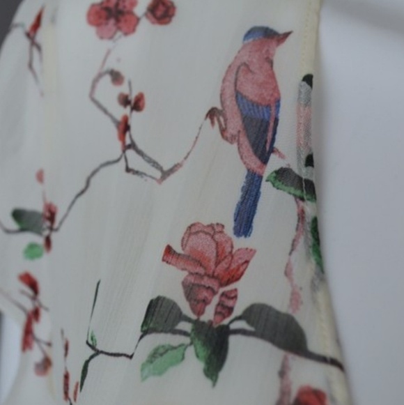 NWT ZARA TRAFULIC / Bird & Floral Blouse - Picture 3 of 7